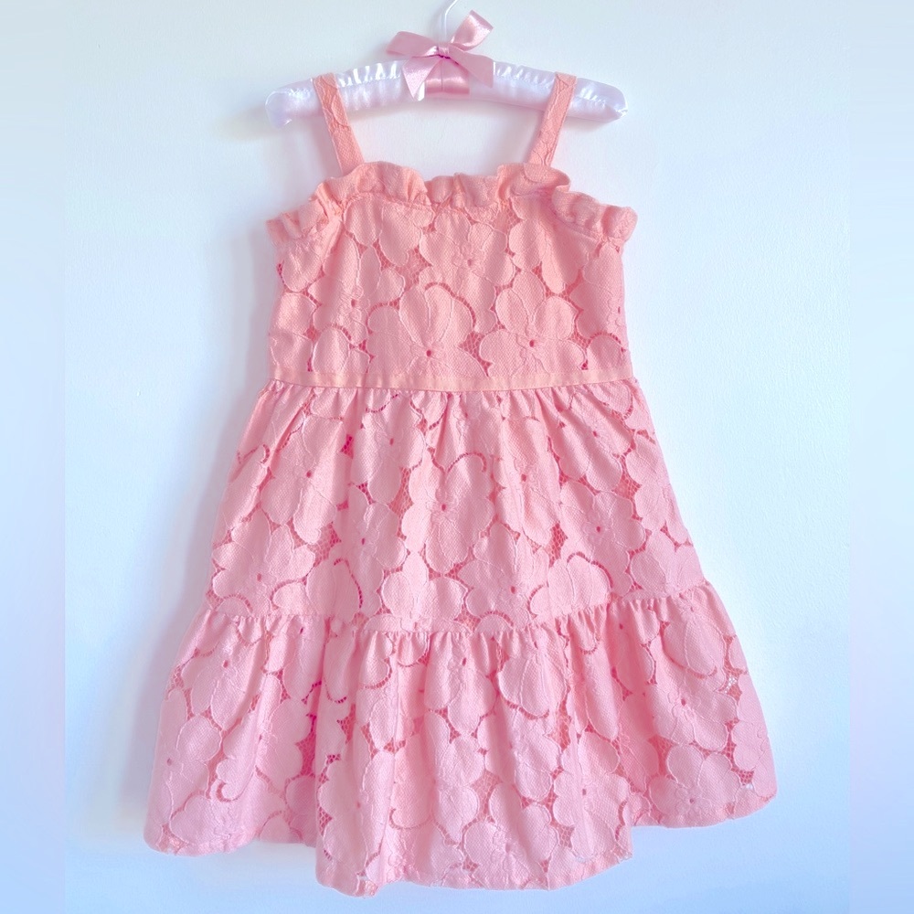 2T Janie and Jack Peach Lace Dress